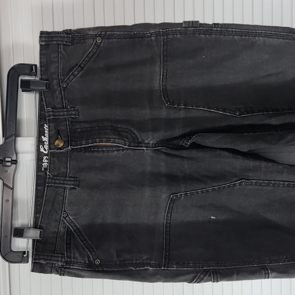 Carhartt slim straight carpenter twill double reinforced work workwear jeans 12 - Picture 2 of 10